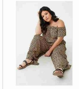 NWT FE21 leopard print palazzo pants